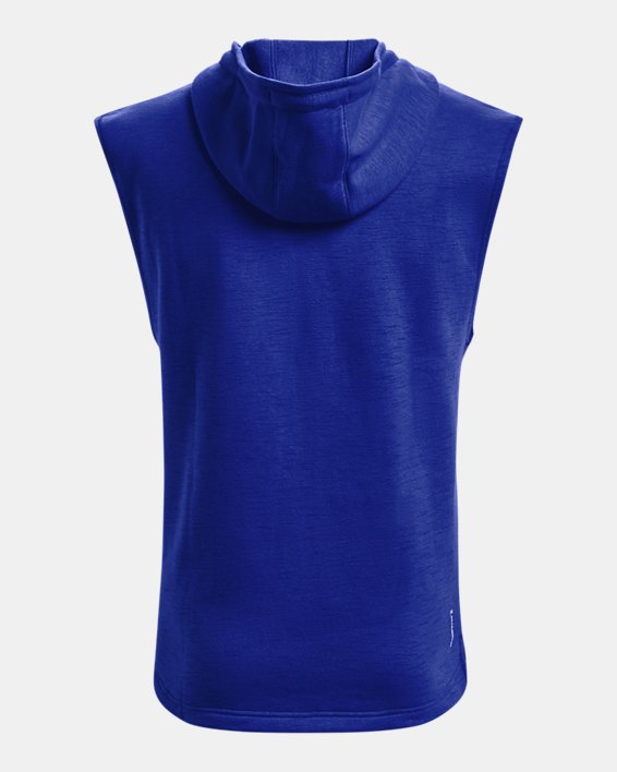Men's Project Rock Charged Cotton® Fleece Sleeveless Hoodie, Blue, pdpMainDesktop image number 7